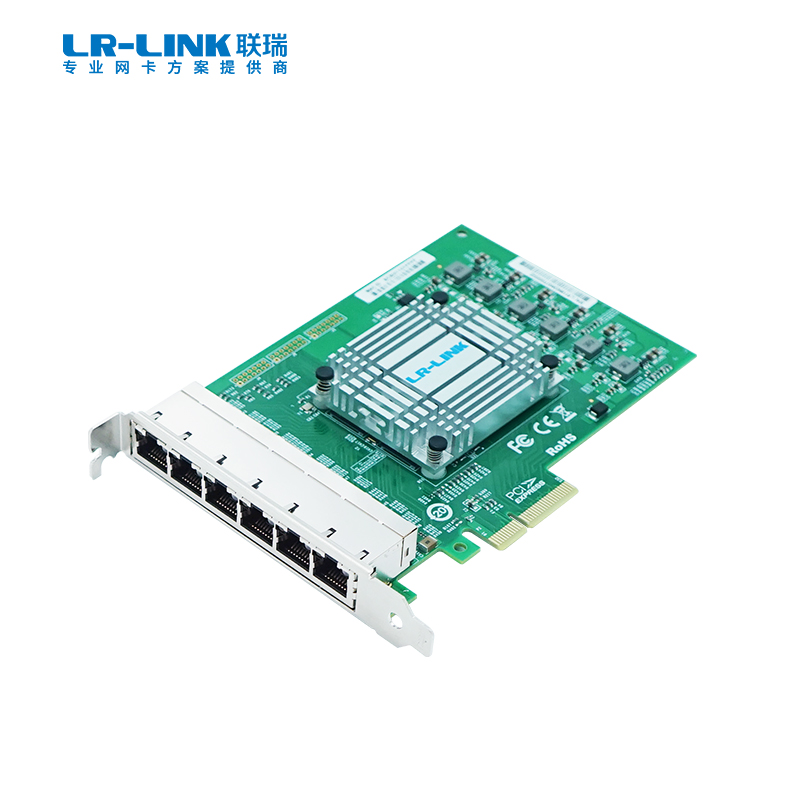 PCIe x4 六电口千兆以太网网络适配器（WX1860）