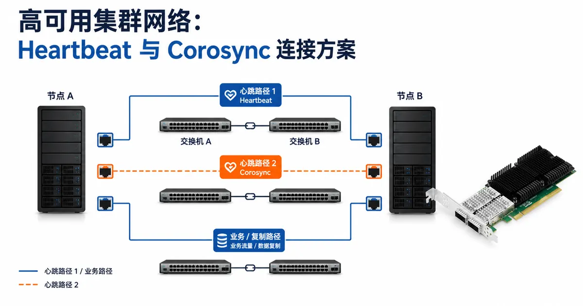 高可用集群网卡配置 Heartbeat和Corosync方案