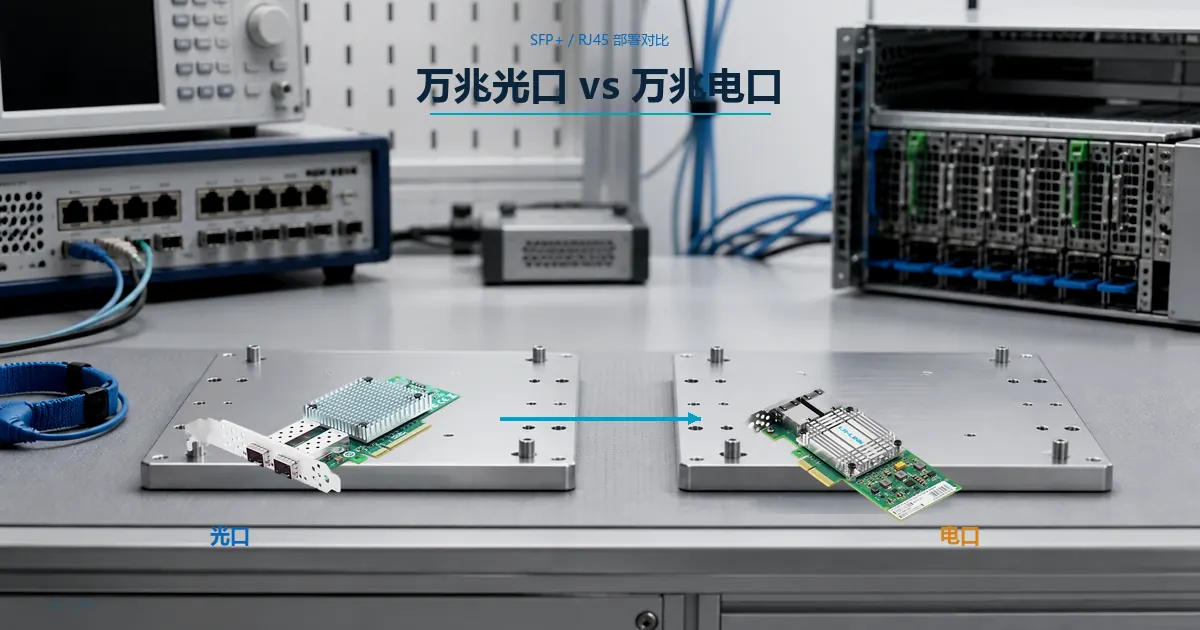 万兆光口网卡和万兆电口网卡实测对比