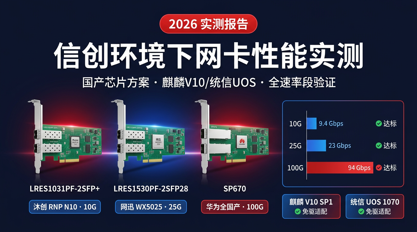信创环境下网卡性能实测报告（2026版）