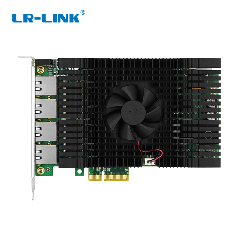 PCIe 3.0 x4 四电口5G PoE+以太网图像采集卡（基于Marvell AQC114）