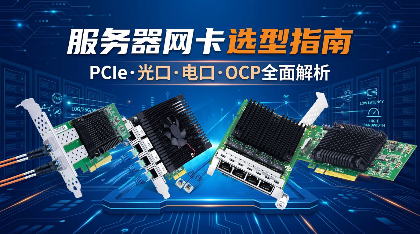 服务器网卡选型完全指南：从千兆到400G如何选择
