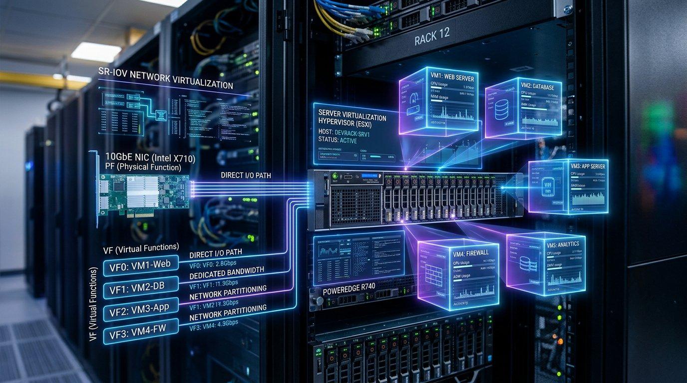 VMware ESXi服务器网卡选型与SR-IOV虚拟化配置指南